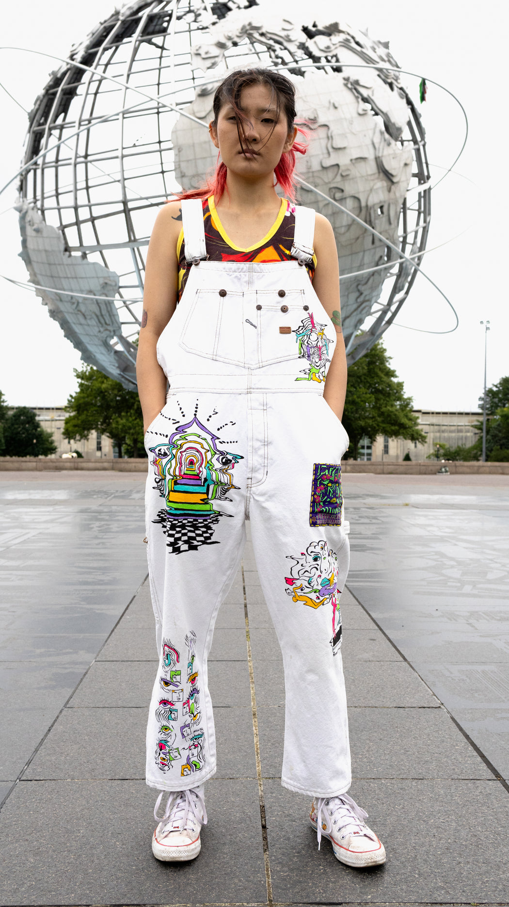 Painted SabitNyc Overalls