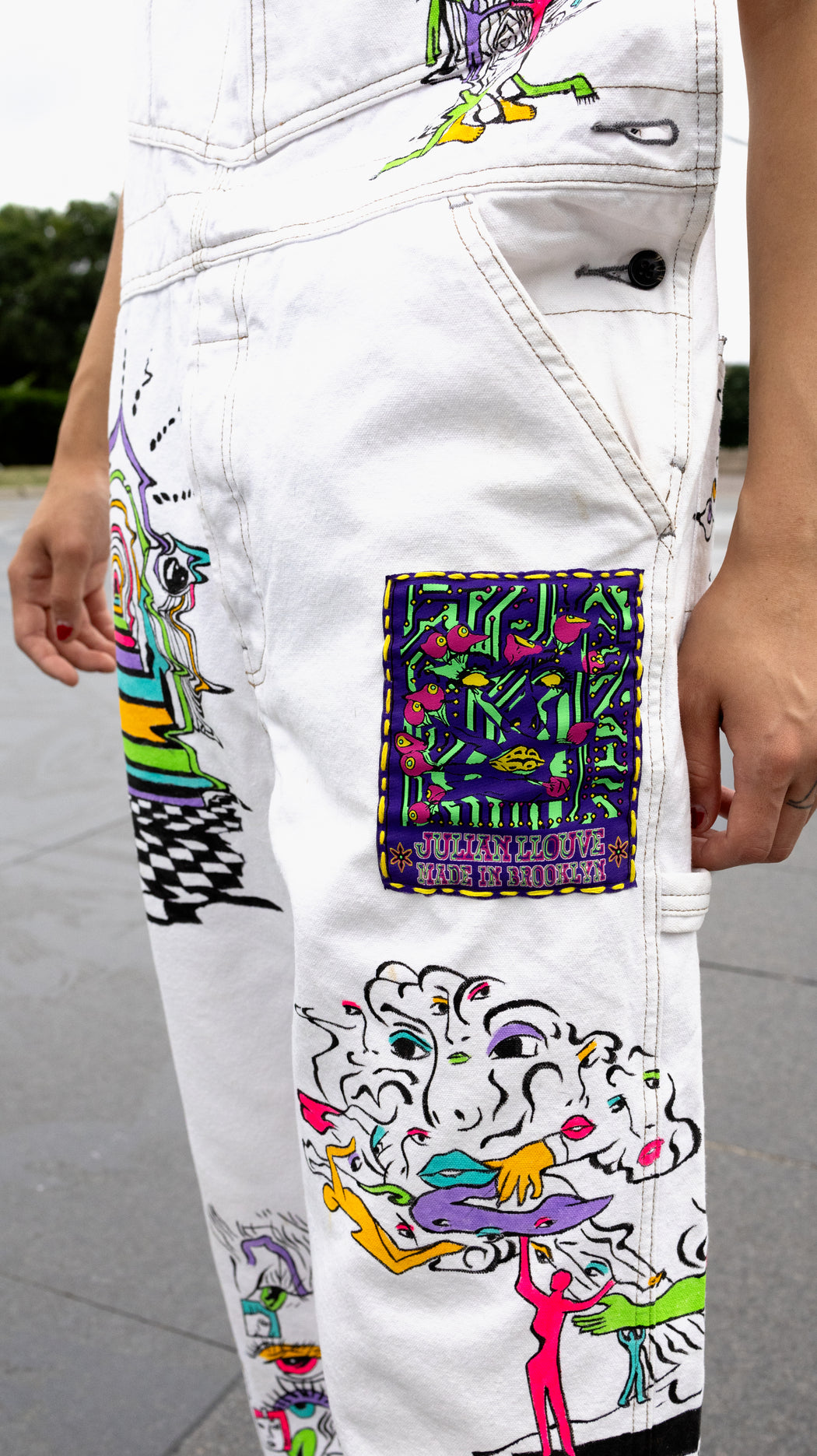 Painted SabitNyc Overalls